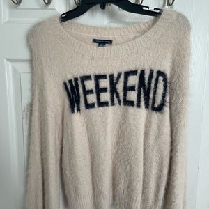 *NEW* American Eagle Outfitter Fuzzy Comfy Soft Sweater “Weekend”